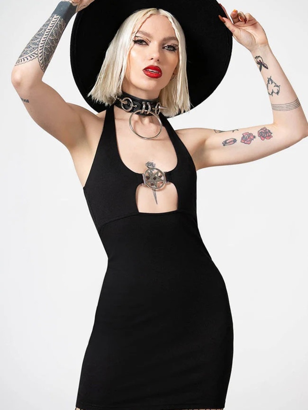 🖤 PENUMBRA HALTER DRESS 🔪 Killstar 🕷️ Goth 🐺 Whimsygoth 💀 Punk 🦇 Alt 🖤 Grunge